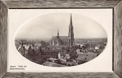 67346 Speyer Totalansicht Passpartout o 1909