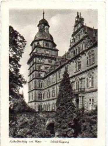 Aschaffenburg, Schloß-Eingang, o 22.5.1959