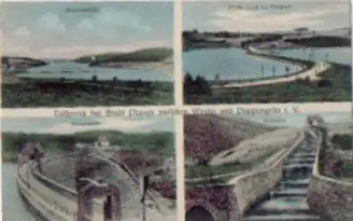 08223 Falkenstein Talsperre der Stadt Plauen Sperrmauer * ca. 1919