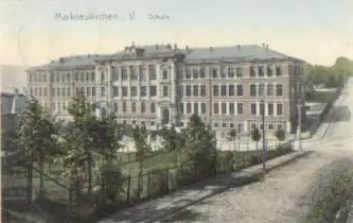 08258 Markneukirchen Schule Bahnpost Klingenthal - Adorf Zug Nr. 1923 o 21.9.1909