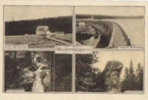 08269 Muldentalsperre Wasserfall Staudamm * ca. 1920