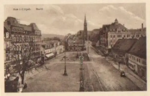 08280 Aue, Markt, Lithfassäule, * ca. 1925