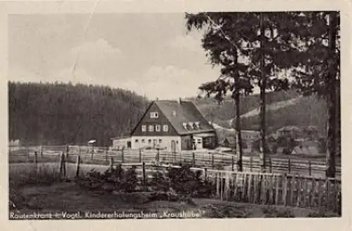 08262 Rautenkranz Kindererholungsheim Kraushübel o 2.10.1954