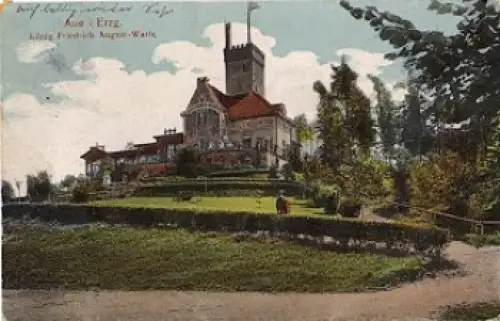 08280 Aue, König Friedrich August Warte o 12.6.1918