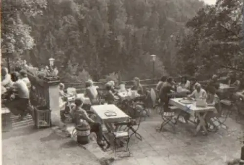 08543 Jocketa Gaststätte Adlerstein-Alm Terrasse o 27.5.1967