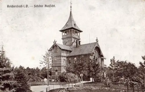 08468 Reichenbach Vogtland Schöne Aussicht o 20.5.1918