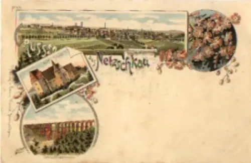 08491 Netzschkau Litho * ca. 1900