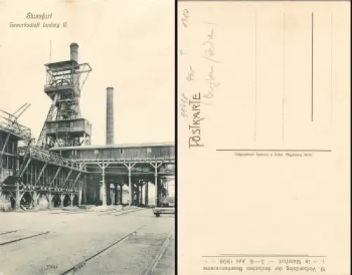 39418 Stassfurt Gewerkschaft Ludwig II Bergbau Zeche *ca.1910