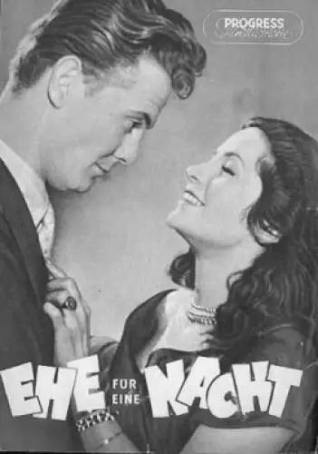 Ehe für eine Nacht mit Gustav Fröhlich Adrian Hoven  44/57 Filmprogramm Progress