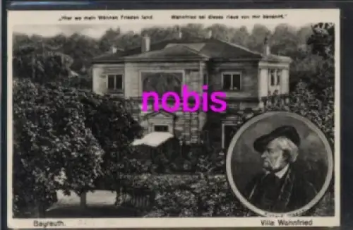Bayreuth Villa Wahnfried Richard Wagner o ca.1930