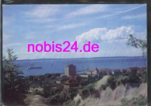 18546 Sassnitz Rügen Ort und Fährschiff  *ca.1976