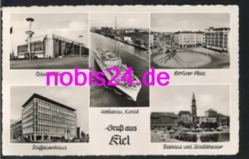 Kiel Mehrbildkarte Schiff o ca.1961