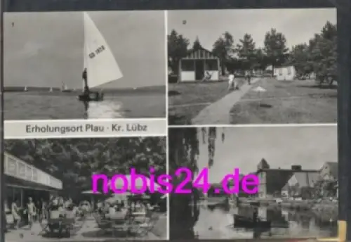 19395 Plau am See Segelboot Gaststätte o 27.7.1985