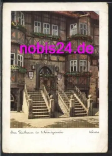 38855 Wernigerode Harz Rathaus o 27.6.1937
