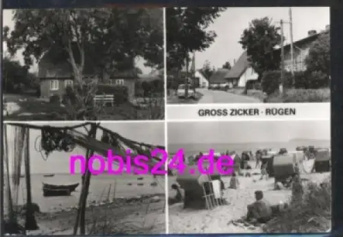 18586 Gross Zicker Insel Rügen Gager o 16.8.1990