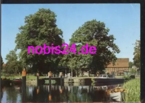 19395 Plau Blick zur Schleuse o 28.7.1990