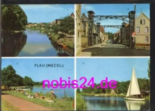 19395 Plau Burgstrasse Freibad  o ca.1973