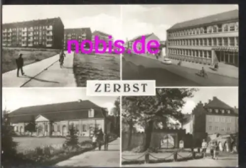 39261 Zerbst Neubauten Schule Stadthalle *ca.1976