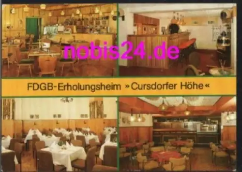98744 Cursdorf FDGB Erholungsheim o 28.12.1987
