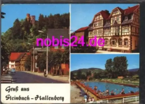 98587 Steinbach Hallenberg Burg Freibad o 10.8.1982