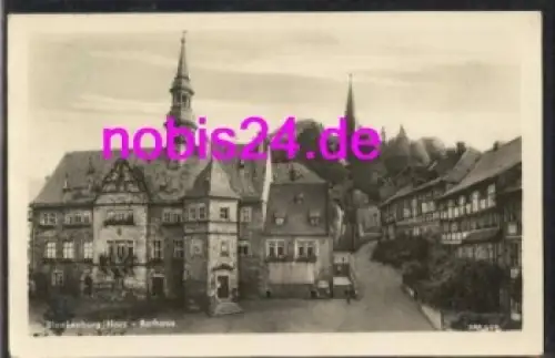 38889 Blankenburg Harz Rathaus Platz o ca.1955