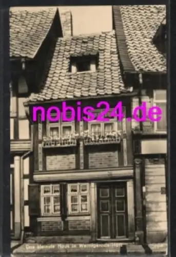 38855 Wernigerode Harz Kleinstes Haus *ca.1961