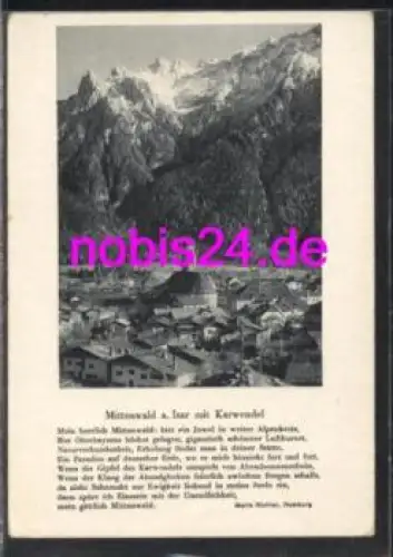 82481 Mittenwald mit Karwendel  *ca.1975