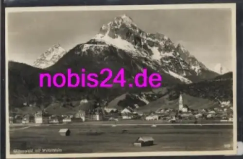 82481 Mittenwald mit Wetterstein *ca.1920