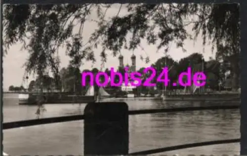 Friedrichshafen Yachthafen Kirche *ca.1950