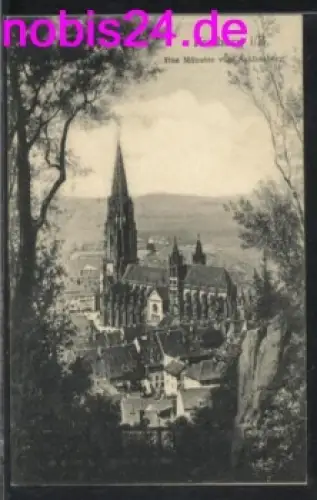 Freiburg das Münster vom Berg o 23.4.1908