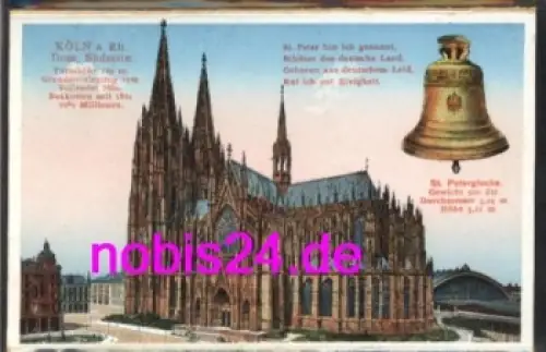 Köln Dom mit St. Peter Glocke *ca.1920