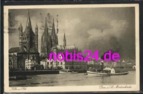 Köln Dom mit St. Martinskirche o 18.6.1933