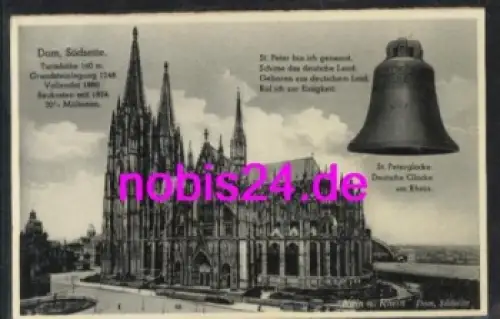 Köln Dom Südseite St. Peter Glocke o 19.5.1972
