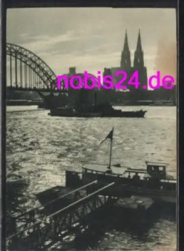 Köln am Rhein Abendstimmung *ca.1955