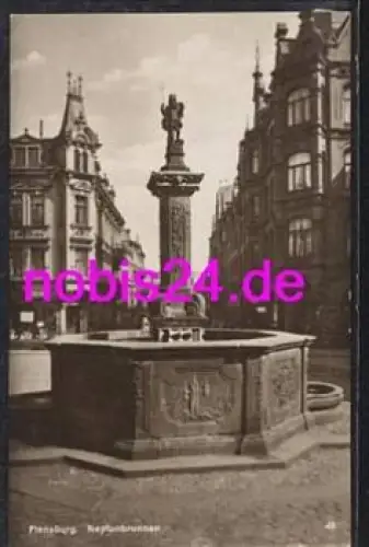 Flensburg Neptunbrunnen *ca.1930
