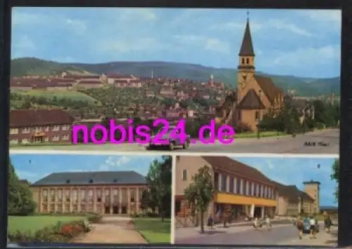 08230 Aue Kaufhaus Schule Kirche  o 31.10.1968