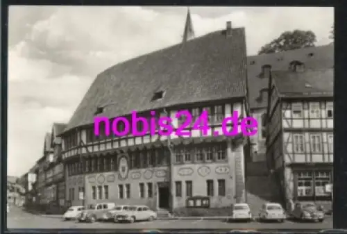 06547 Stolberg Harz Rathaus Autos *ca. 1974