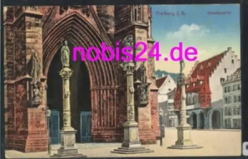 Freiburg Breisgau Münsterportal  o 10.5.1918