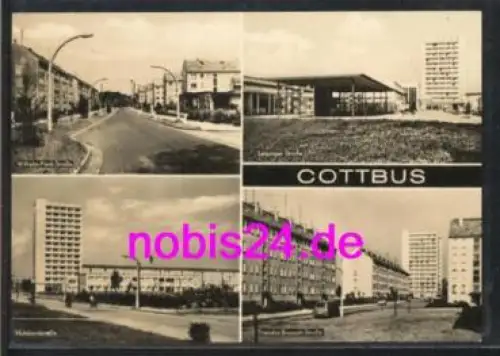 Cottbus  4 Strassen *ca.1969