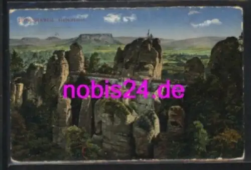 01847  Bastei Brücke Sächsische Schweiz o 19.7.1925