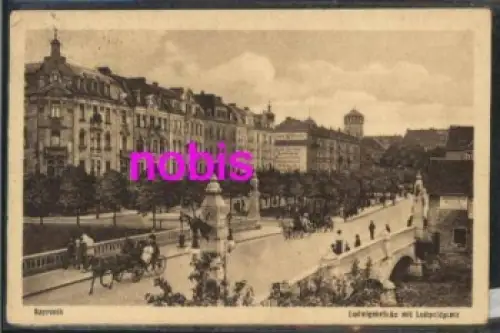 Bayreuth Ludwigbrücke Platz o 7.1.1927