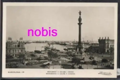 Barcelona - Monument a Colom I Duana *ca.1930