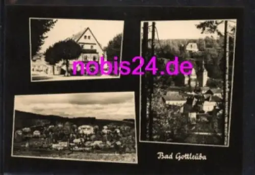 01816 Bad Gottleuba Mehrbildkarte Gasthof Kirche *ca. 1950 Hanich Verlag