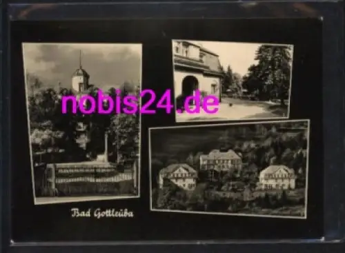 01816 Bad Gottleuba Mehrbildkarte Kirche Gasthof * um 1950 Hanich Verlag