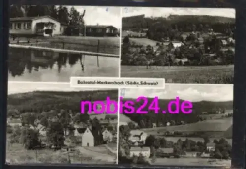 01819 Markersbach Bahratal  Bad o. ca.1970