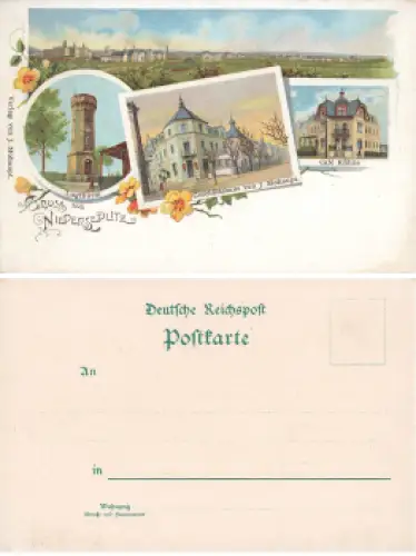 Niedersedlitz Dresden Cafe Kühne Geschäftshaus J. Mohaupt * um 1900