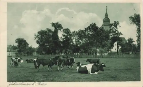 01594 Jahnishausen Riesa Kirche * um 1930