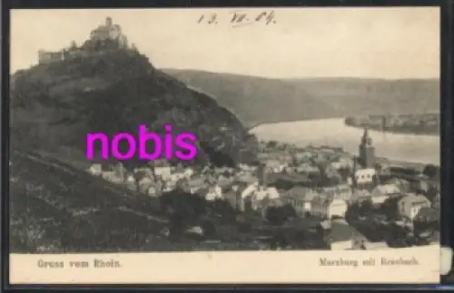 56338 Braubach mit der Marxburg  *ca.1910