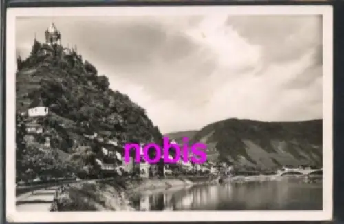 56812 Cochem Mosel Burg Brücke o ca.1930