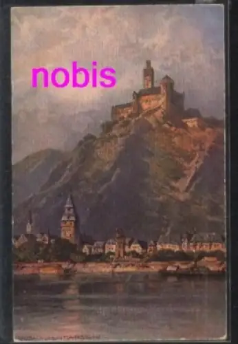 56338 Braubach Marksburg Künstlerkarte  *ca.1910